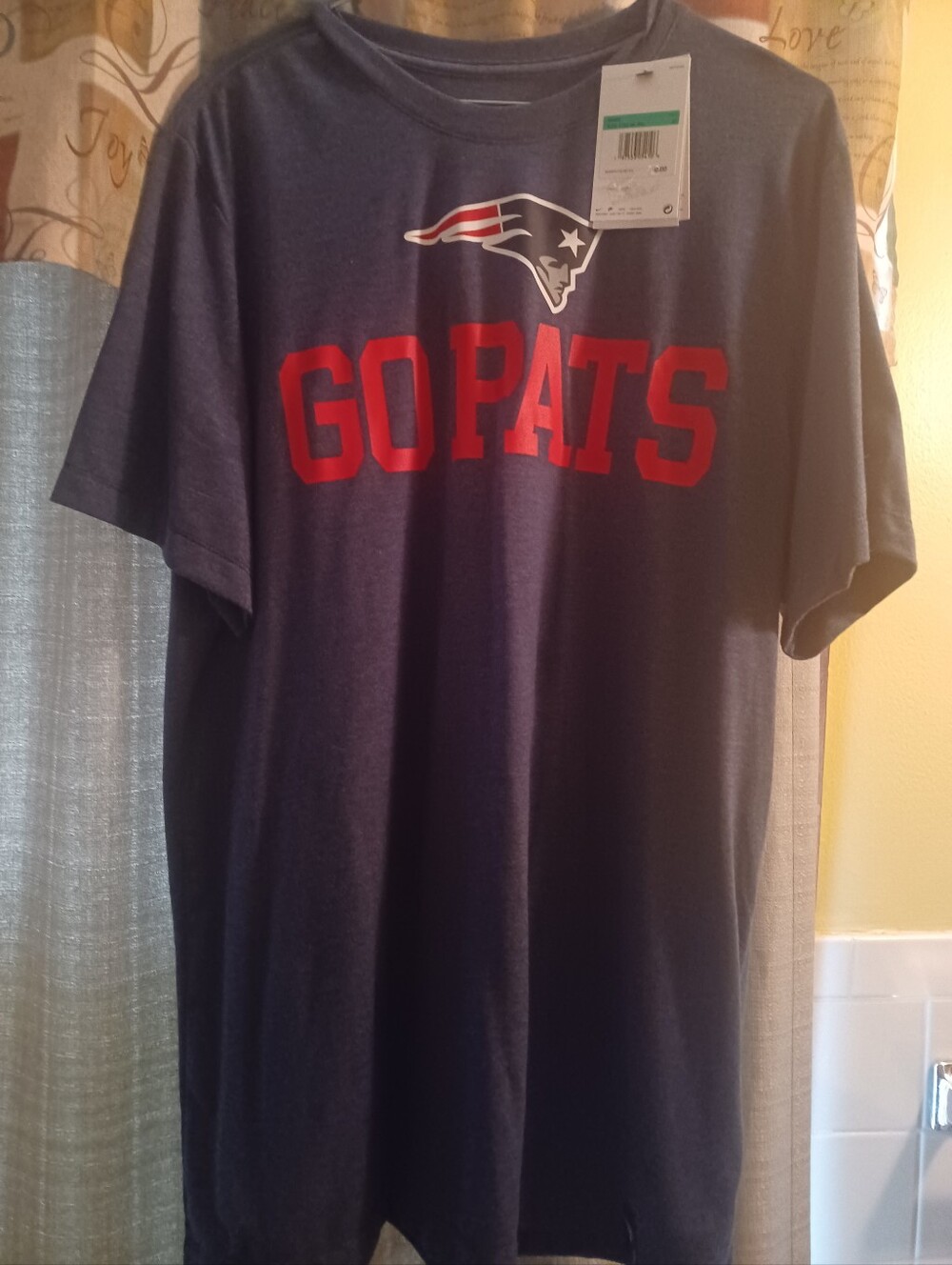 New England Patriots 'GO PATS' Navy T-Shirt